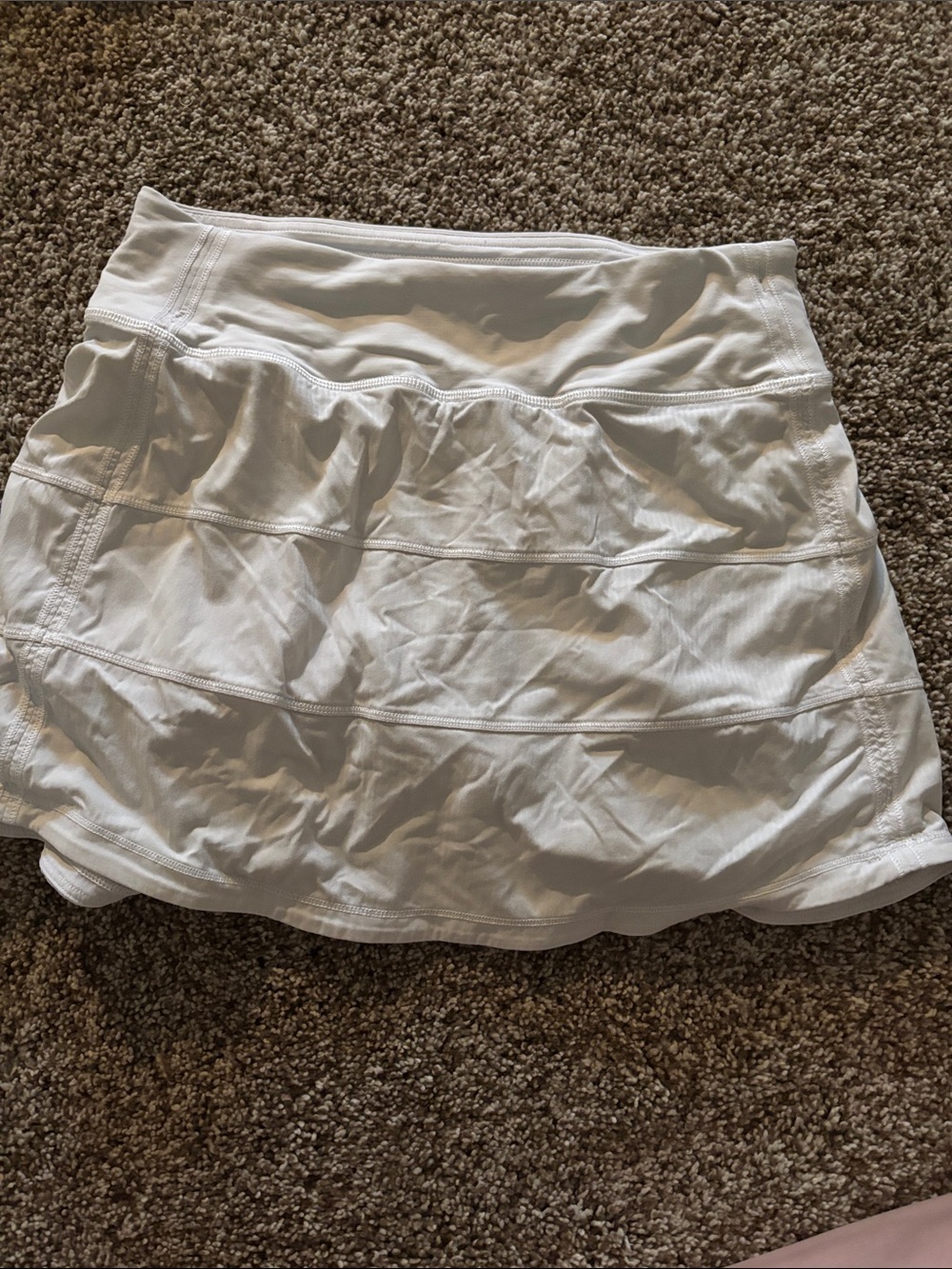 Lululemon Women's White Tiered Active Skort